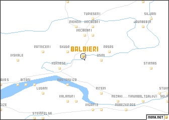 map of Balbieri