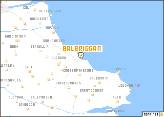 map of Balbriggan