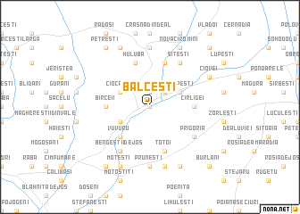 map of Bălceşti