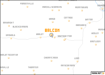 map of Balcom