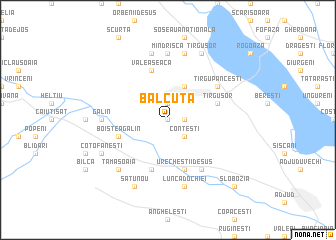 map of Bălcuţa