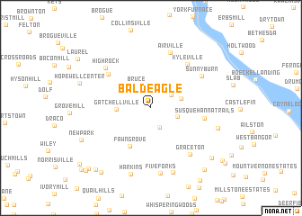 map of Bald Eagle