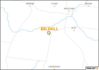 map of Bald Hill