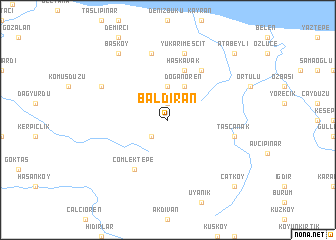 map of Baldıran