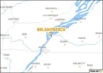 map of Baldwin Beach