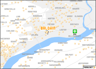 map of Baldwin