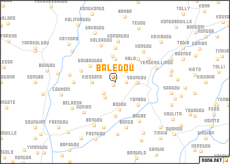 map of Balédou