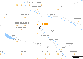 map of Baleliai