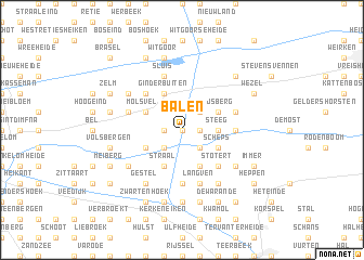 map of Balen