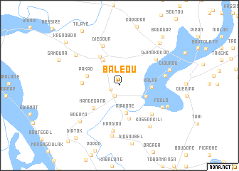 map of Baléou