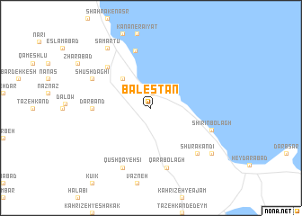 map of Bālestān