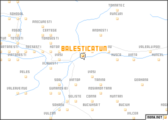 map of Băleşti-Cătun