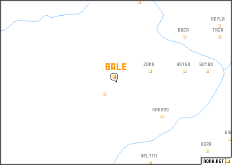 map of Balē