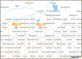 map of Bālia