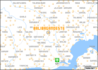 map of Balibagan Oeste