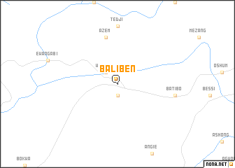 map of Baliben