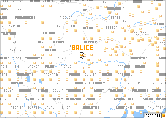 map of Balice