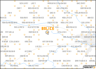 map of Balice