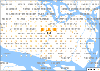 map of Bāligaon