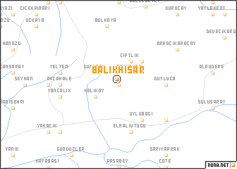 map of Balıkhisar