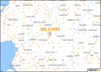 map of Balilihan