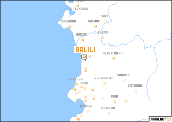 map of Balili