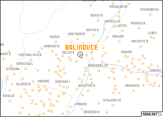 map of Balinovce