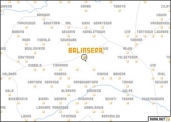 map of Balinséra