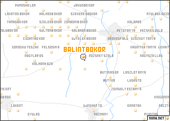 map of Bálintbokor