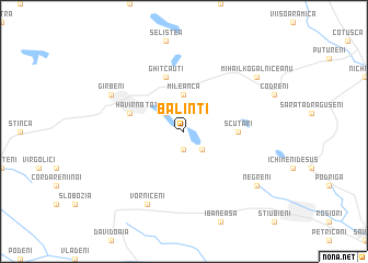 map of Balinţi
