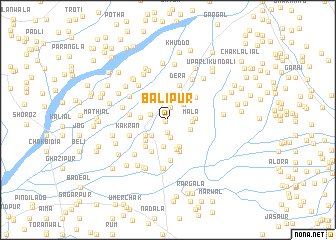 map of Bālīpur