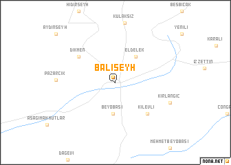 map of Balışeyh