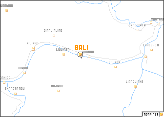 map of Bali