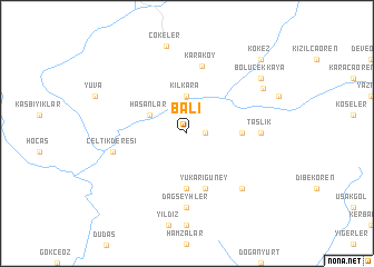 map of Balı