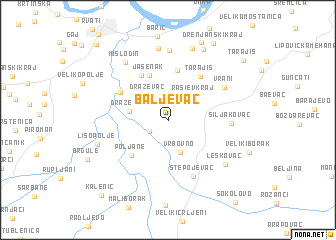 map of Baljevac