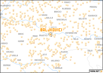 map of Baljkovići