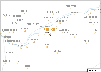 map of Balkan