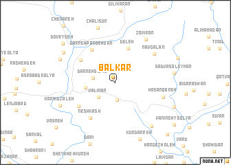 map of Balkar