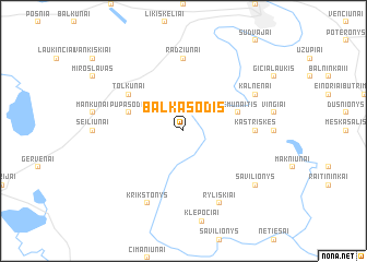 map of Balkasodis