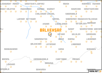 map of Balkeh Sar