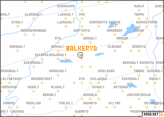 map of Balkeryd