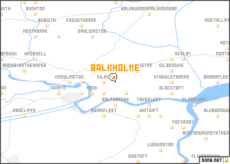 map of Balkholme
