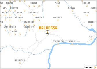 map of Balkossa
