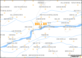 map of Ballan