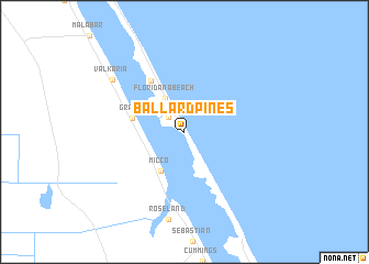 map of Ballard Pines