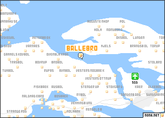 map of Ballebro