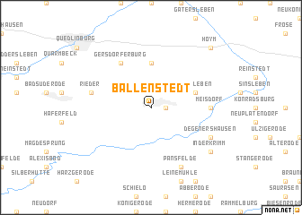 map of Ballenstedt