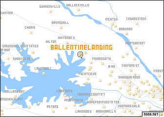 map of Ballentine Landing