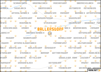 map of Ballersdorf