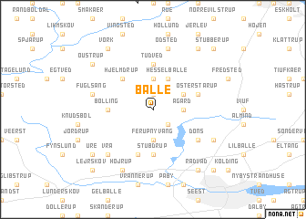 map of Balle